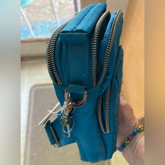 Lug Blue Quilted Crossbody Bag - Picture 5 of 6